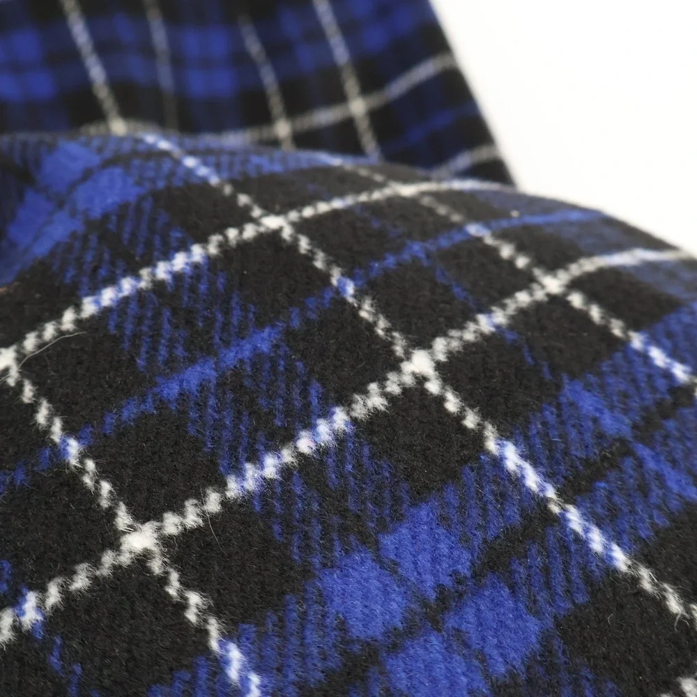 mo:vint Plaid Mini Skirt Womens M Blue Preppy Alt Grunge Academia Classic Trendy